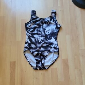 Black and White Patterned Leotard